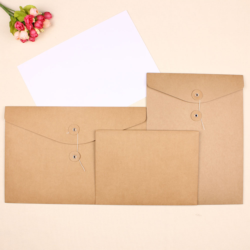 10 sztuk A4 A5 kraft koperta papierowa torba organizer na dokumenty aktówka