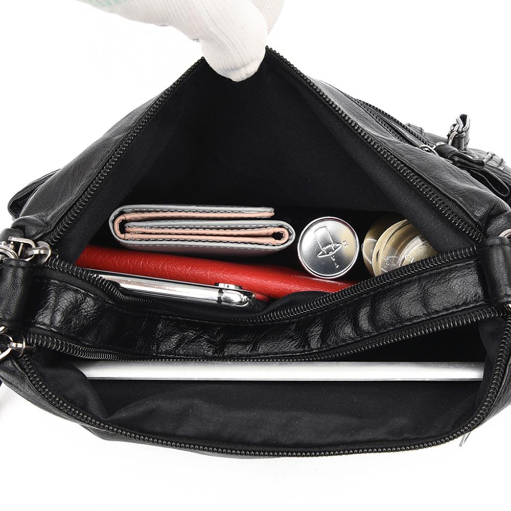 2020 nova moda feminina saco de ombro bolsa de ombro bolsa de viagem feminina retro lavado pu crossbody saco multi bolso feminino