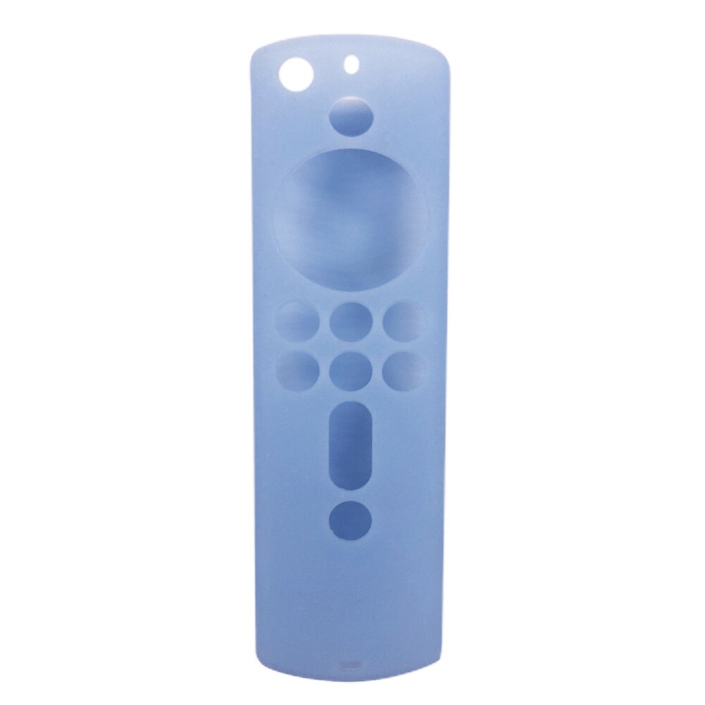 Home Anti Slip Shockproof Remote Control Cover Accessories Practical Silicone Lightweight Lattice For Fire TV Stick 4K: Luminous Blue