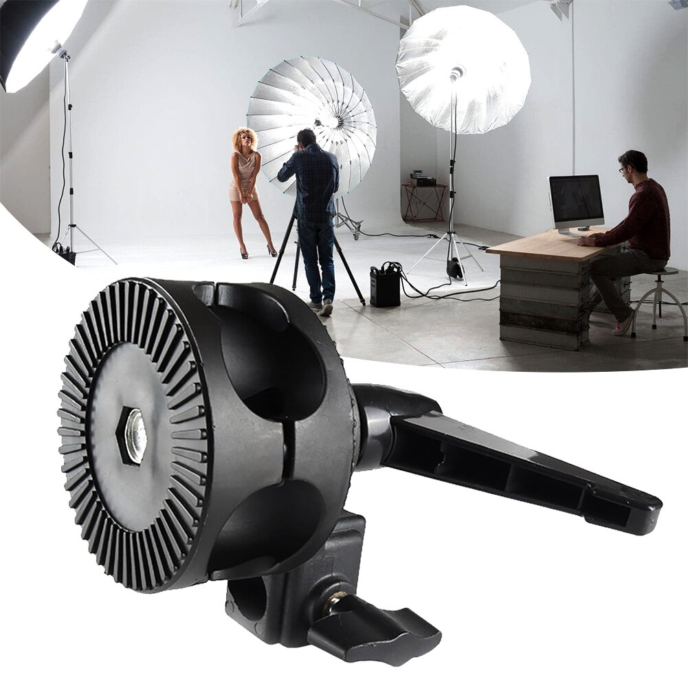 Reflector Multifunction Dual Head Grip Swivel Clamp Practical Reinforced Nylon For Photography Studio Easy Install