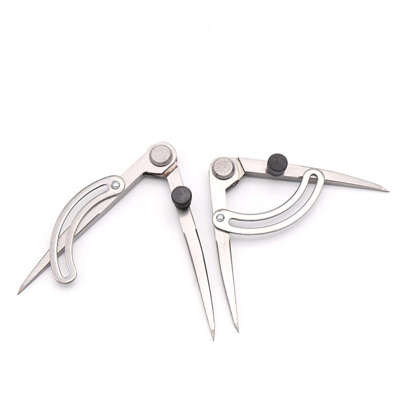 1 pc läder distans gauge montörer dra compassescarbon stålhuvudet kanttrimmare läder verktyg läder diy tillbehör