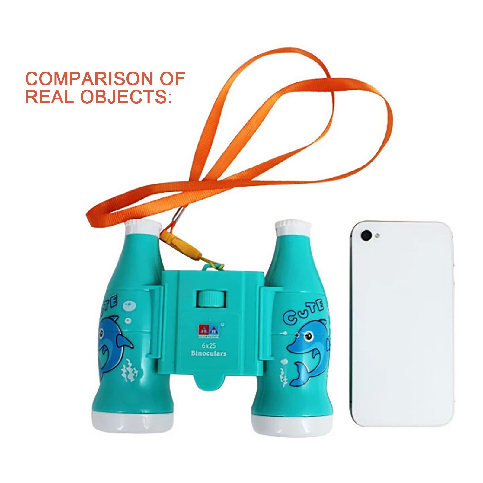 6x25 Kids Cola Binoculars Telescope Magnification Focusable Telescope Educational Toys Children's Toy