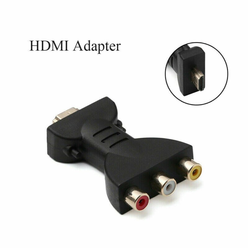 Mini Hdmi Naar 3RCA Cvbs Composiet Video Av Converter Adapter Tv PS3 Vhs Videorecorder