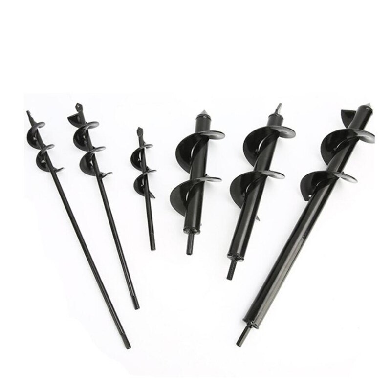4 Maten Tuin Vijzel Boor Tool Spiraal Gat Digger Ground Boor Aarde Boor Voor Zaad Planten Tuinieren Hek Bloem planter