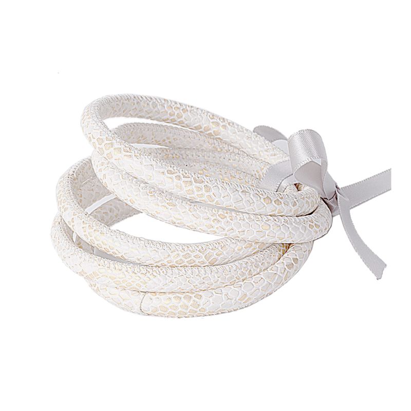 Juego de 5 uds de brazalete de gelatina con purpurina y purpurina, brazalete de cuero PU con pajarita, brazaletes de aro con forro en polvo, joyería de ligera