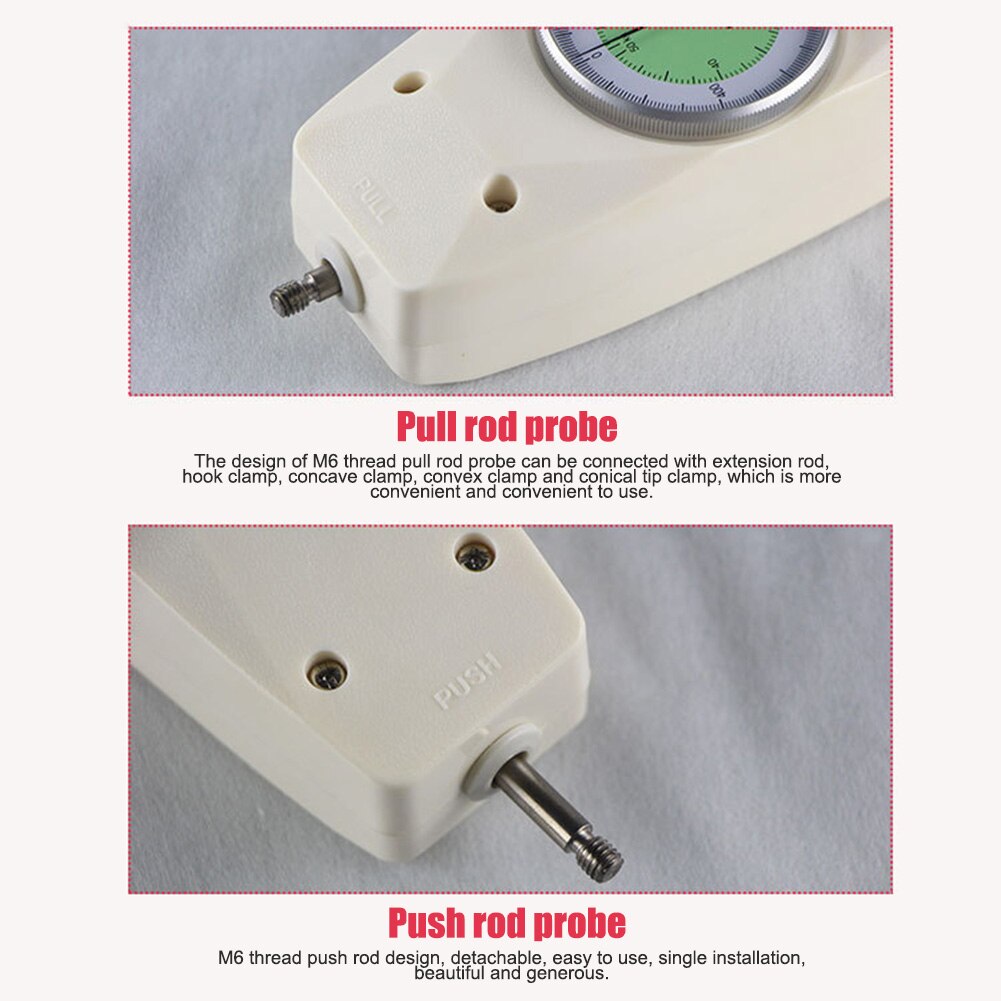Force Gauge Mechanical Analog Push Pull Gauge Thrust Pressure Meter Test Tool JDH99