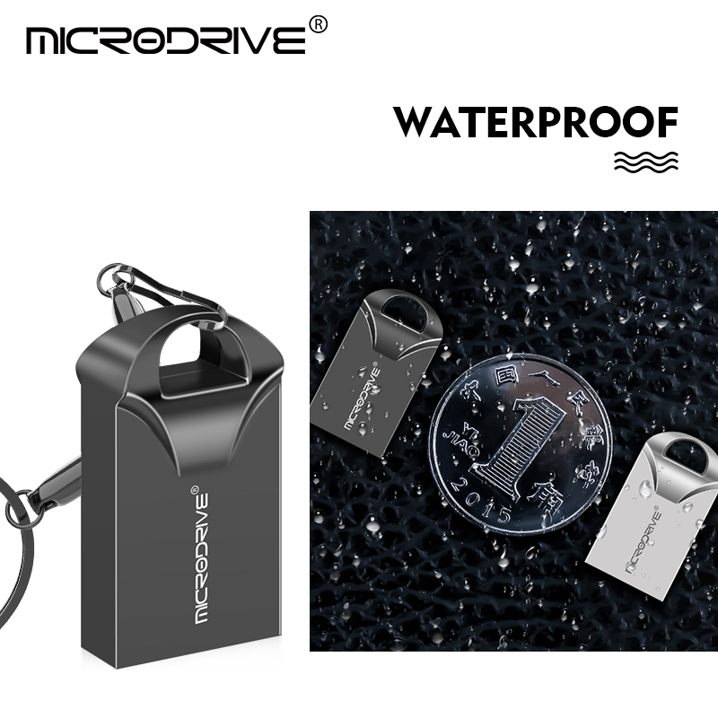 Mini unidad Flash USB Pen Drive USB 2,0 Pendrive 64GB 32GB 16G 8G 4G memoria Flash con llavero 128GB U disco creativos