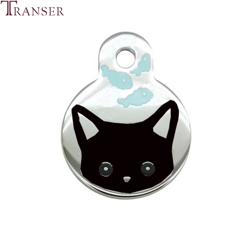 Transer Katze Karikatur Druck Legierung Ich würde Stichworte für Haustier Hund Katzen Kitties Welpen Halskette Nacken Kragen Anhänger Haustier Produkte Liefern 90423