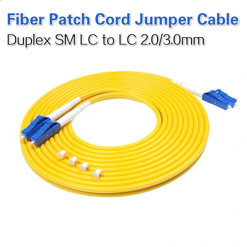 Duplex Sm Lc Lc Fiber Patch Cord Jumper Kabel Single Mode Lc/Upc Optic Cord Voor Netwerk 10 stuks Veel