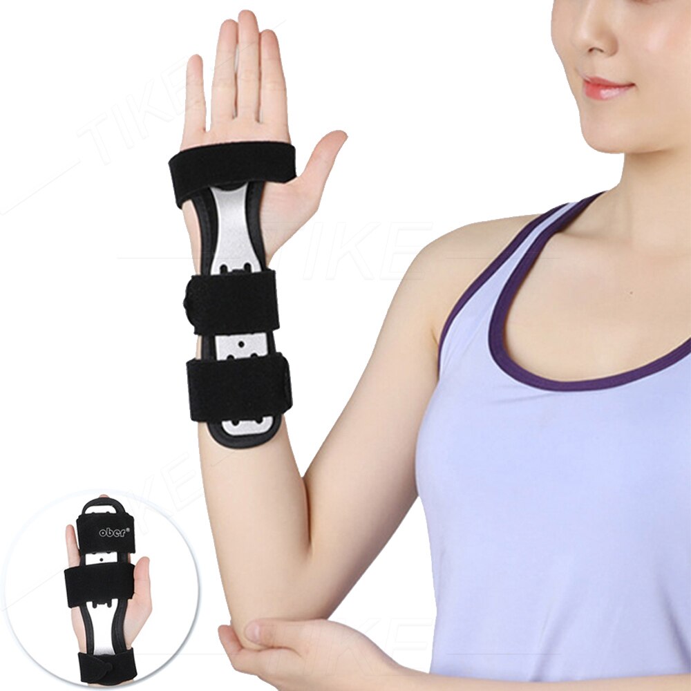 Tike Pols Hand Palm Brace Ondersteuning Met Metalen Spalk Stabilisator Voor Tendinitis Artritis Carpaal Tunnel Syndroom, Verstuikingen Stammen: Default Title