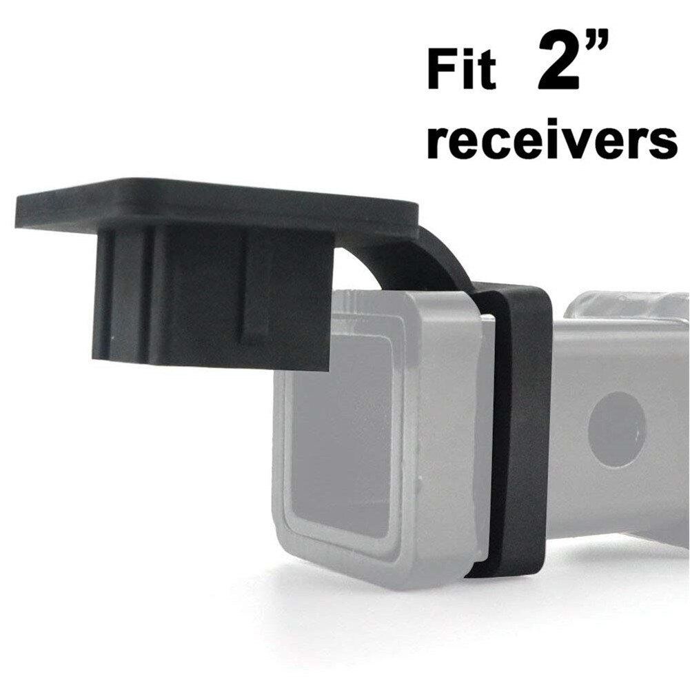 Tapón de enganche de remolque, Protector de tapa de tubo de 2 pulgadas, receptores de cubierta de enganche de remolque, accesorios de goma para coche, inserto de bola de enganche C