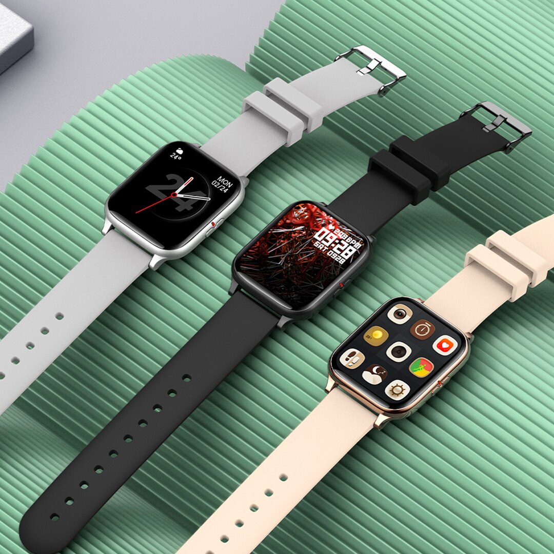 COLMI – montre connectée P8 Mix pour les hommes, étanche conforme à la norme IP67, moniteur d&#39;activité physique et de fréquence cardiaque, écran de 1.69 pouce, pour téléphone Android et iOS
