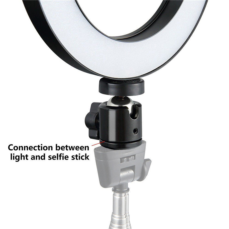Universel 14.5 "LED anneau lumière réglable 3200 K-5500 K annulaire maquillage lampe et trépied pour Studio Photo photographie éclairage
