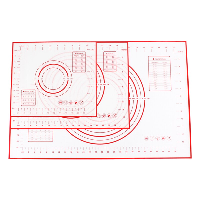 Seaan 1pc silikone bagemåtter ark pizza non-stick maker holder wienerbrød køkken gadgets madlavningsværktøj bagegrej tilbehør