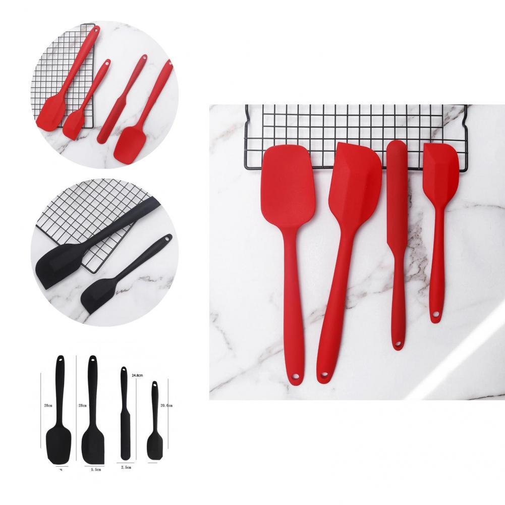 Heat Resistant 2 Colors All-Purpose Cooking Mixing Scraper Kitchen Gadget for Bakery