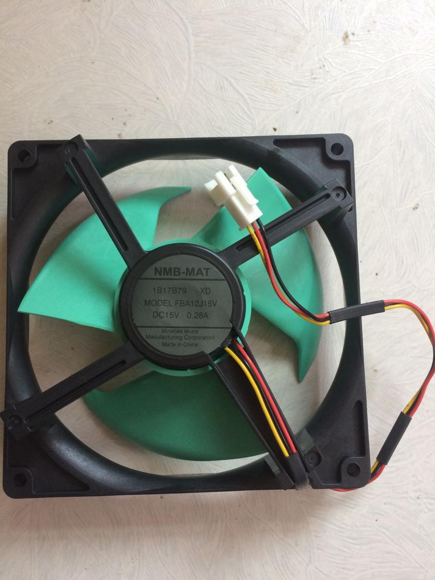 Ventilador/ventilador/motor NMB DC15V 0.28A FBA12J15V para refrigerador, original,
