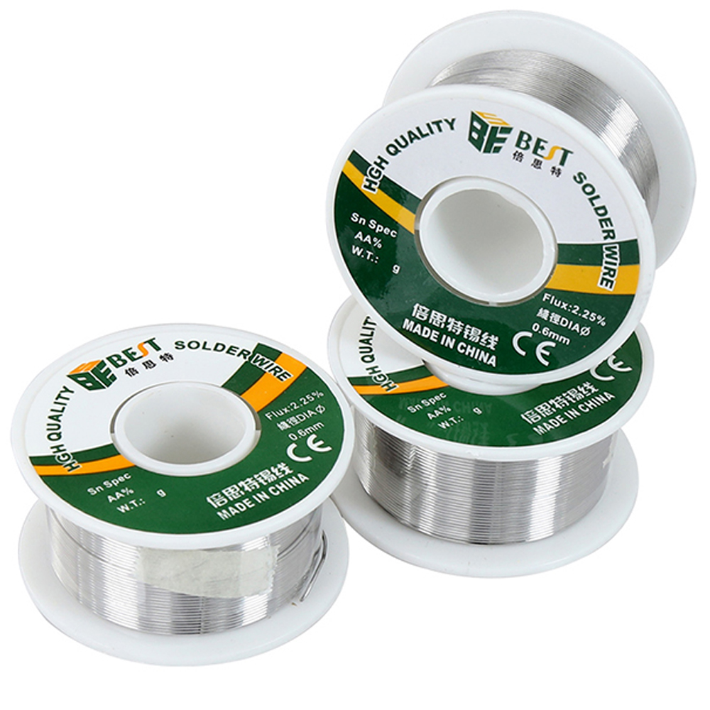 Alambre de estaño para soldadura, alambre de reparación electrónica, soldador de 0,3/0,4/0,5/0,6/0,8/1,0mm, rollo de alambre de soldadura, mejor protección del medio ambiente