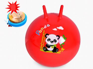 Suzakoo Thicken Inflatable bouncing ball fitness ball jumping horn ball Sensory training for kindergarten children playing: Red