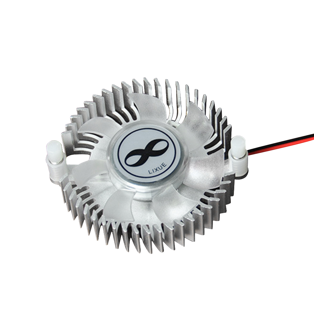 DC 5V 12V Aluminum Alloy Heatsink with Fan High Power Led Heat Dissipation Fan for DIY Desktop PC 5W 10W Cooling Cooler