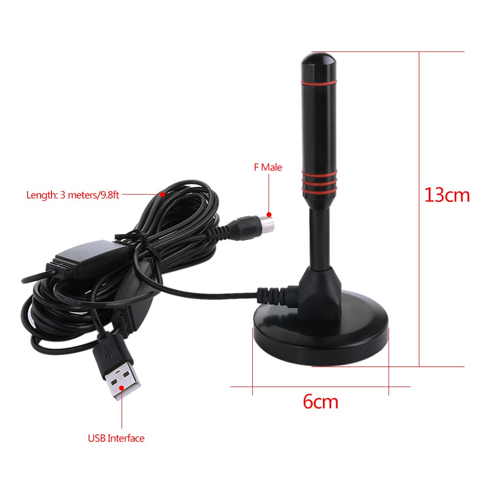 25dB Indoor Digital TV Aerial Digital HDTV Antenna HDTV015 50Miles Range Double Signal Amplifiers Booster VHF UHF Antenna