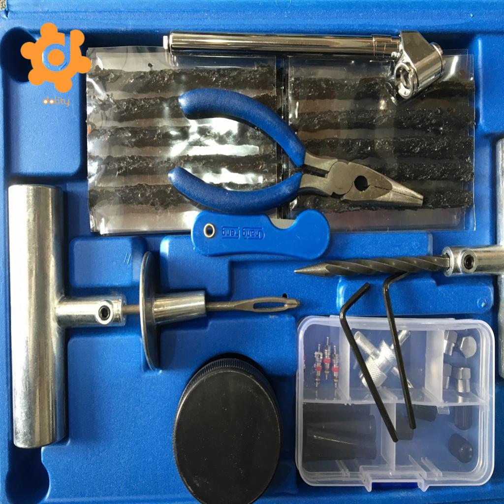 Tire Repair Kit Tools Heavy Duty 67pc Set For Motorcycle ATV Jeep Truck