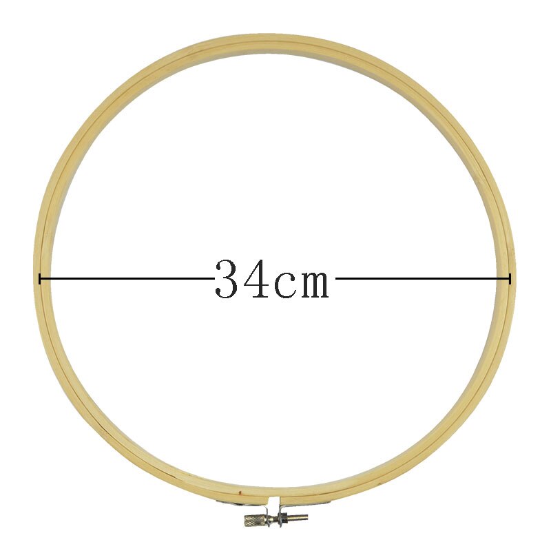 8-34cm ring embroidery hoop frame large sewing tools mini wood embroidery cross stitch Bamboo hoop for kit accessories decor: 34cm