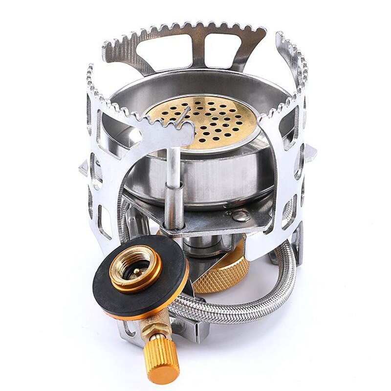Wind Proof Camping Herd mit Elektronische Zündung Tragbare Gasherd Picknick Herd Ultraleicht Outdoor Camping Picknick