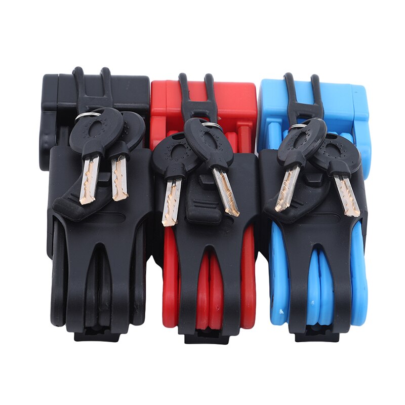 Folding Bicycle Lock Steel Portable Bike Lock Security Cable Locks Anti-Theft Combination Mountain Bike Riding Tool