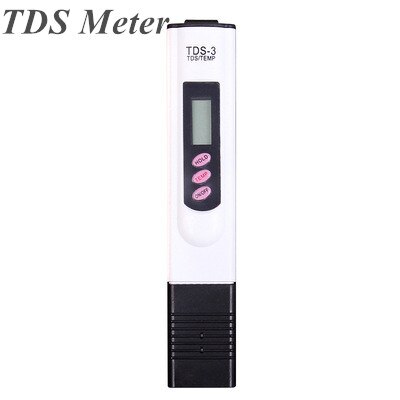 8 Styles Handheld Durable TDS Digital Water Test Pen Analysis Meter Water Purity Tester Check 0-9999 ppm Measurement: Style B-white