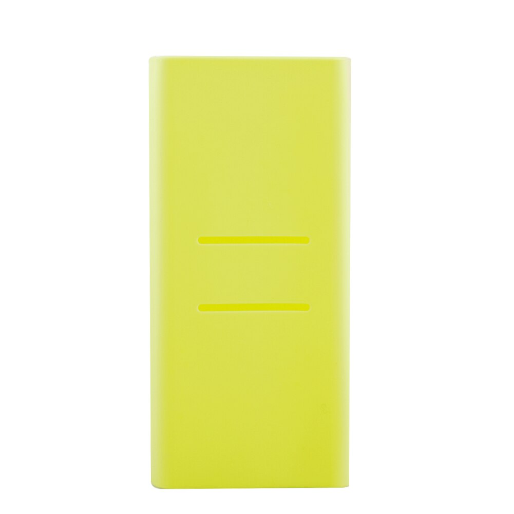 for Xiaomi Powerbank Case Silicone Case Portable External Battery cover for 20000mAh Xiaomi Power Bank: Green