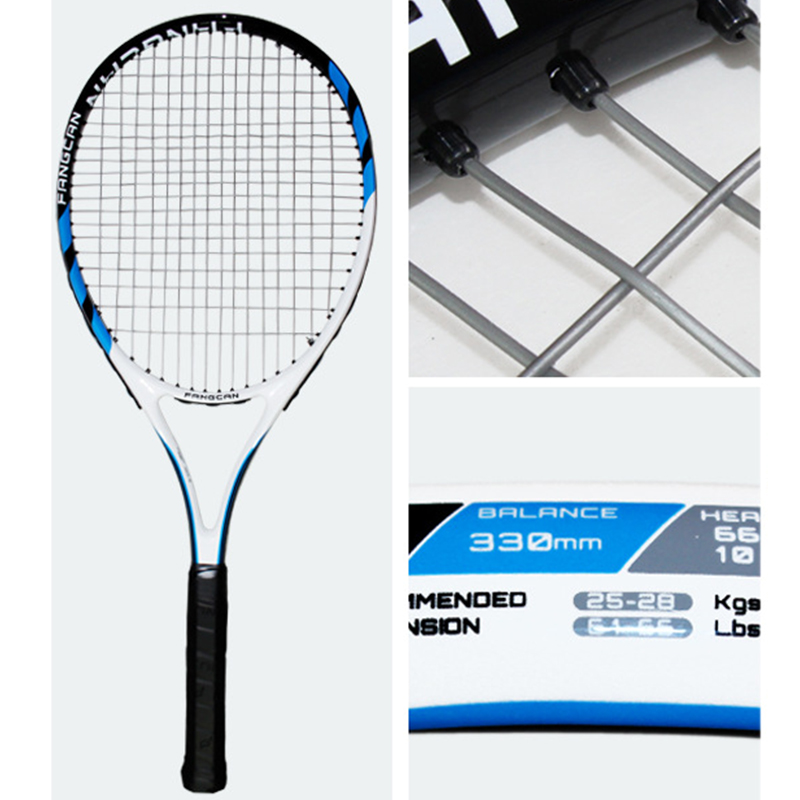 50-55 LBS Carbon Fiber Tennis Rackets Met Zak Raqueta Padel Racket String 4 1/4-4 3/8 Squash tennisracket Racchetta Tennis