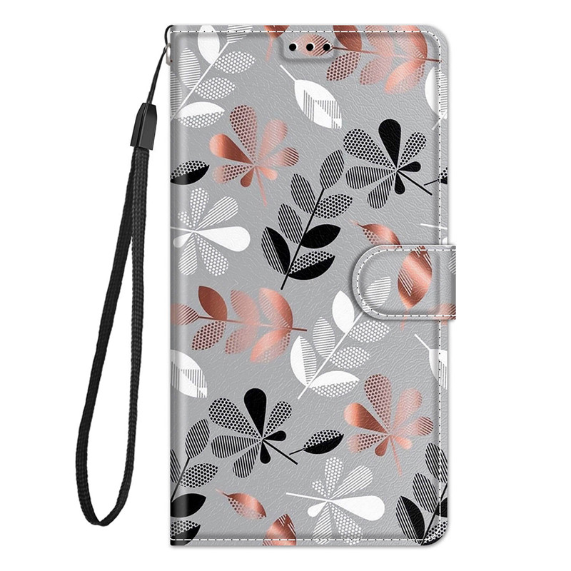 Dla Redmi 9A malowane skórzane etui z klapką do telefonu Xiaomi Redmi 9A M2006C3LG M2006C3LI etui z miejscem na karty stojak okładka książki: C19