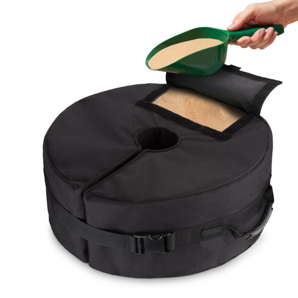 46cm trädgård uteplats gård paraply stativ vikt väska kapell tält parasoll bas hållare kapell paraply fast sandsäck hållbar trädgård