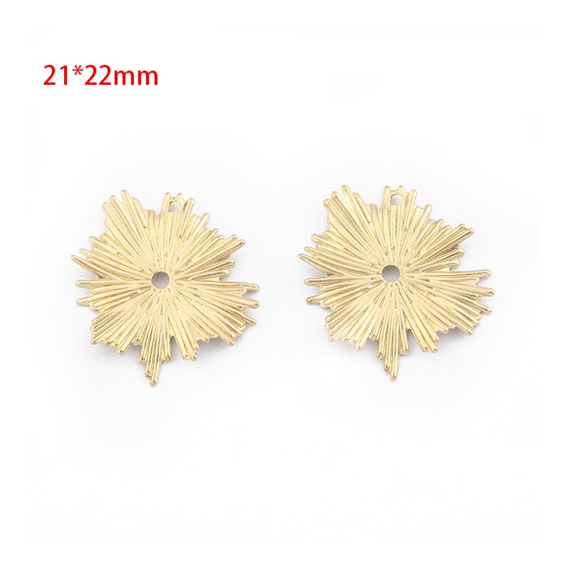 20pcs Raw Brass Leaf Charms Leaves Earring Hanging Charms Handmade Earrings Jewelry Findings Aceessories: small