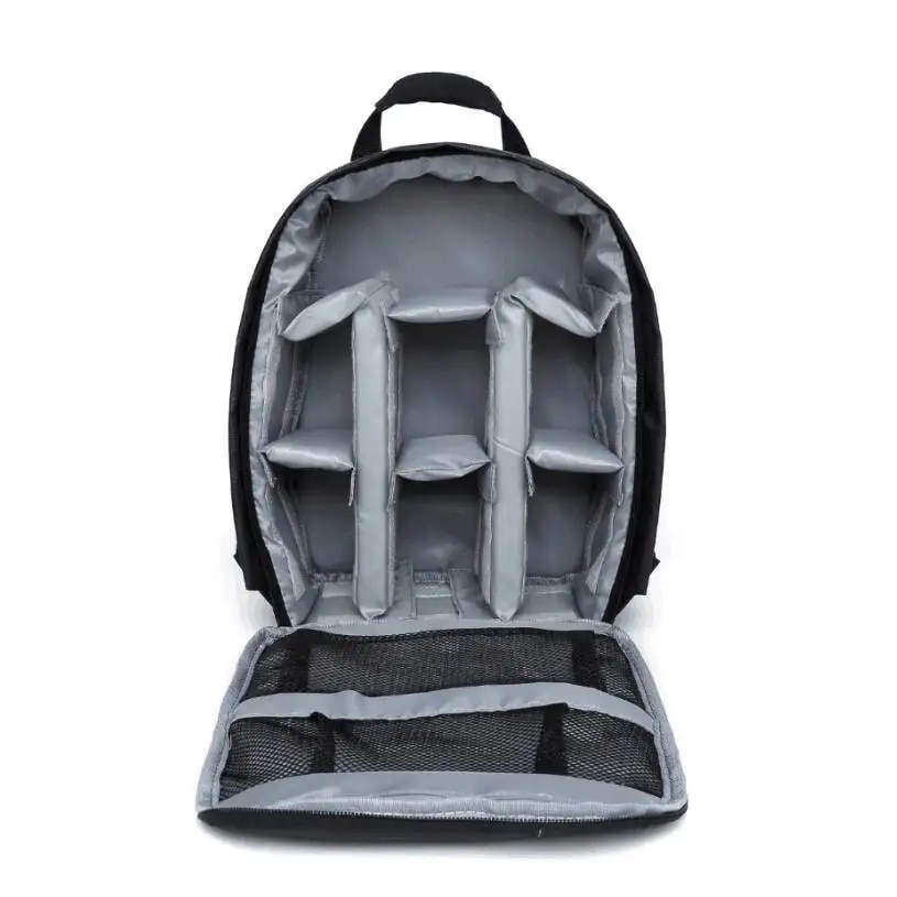 Multi-Functional Camera Bag for Nikon Digital Lens Outdoor Photography Backpack Lightweight Waterproof Fabric Large Capacity: GRAY