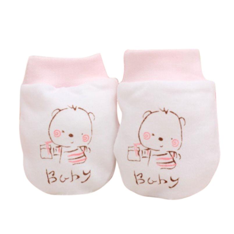 1 Paar Leuke Cartoon Baby Baby Jongens Meisjes Anti Scratch Wanten Zachte Handschoenen Baby Handschoenen Cadeaus Voor Kinderen # a35: B