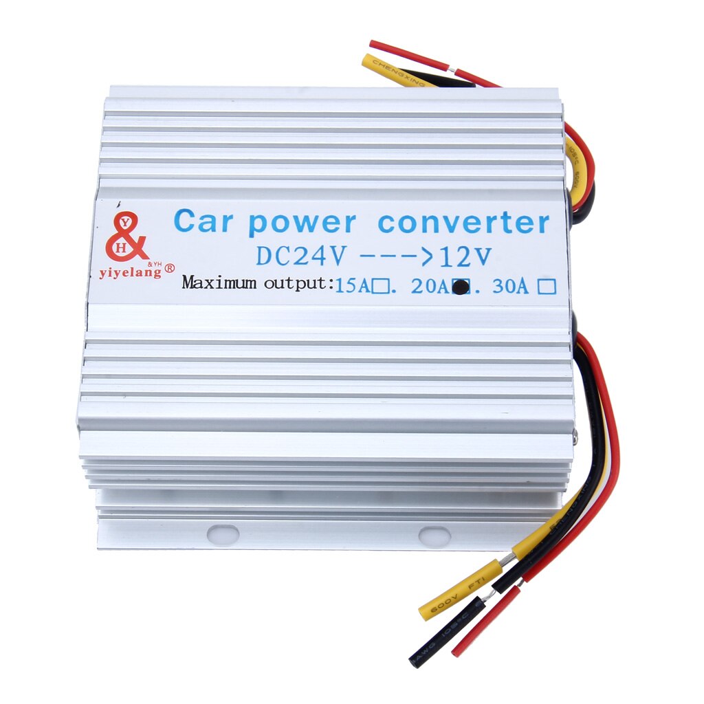 Car Power Supply DC 24V To 12V 20A Converter Step Down Inverter Transformer