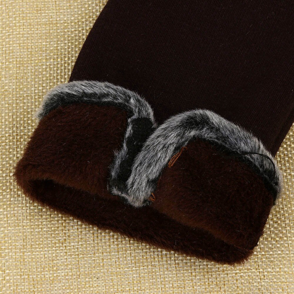 Women's Gloves Touch Screen Gloves Double thick Plush Wrist Women Driving Gloves Winter Ladies Warm Gloves Driving Ski Glove YA