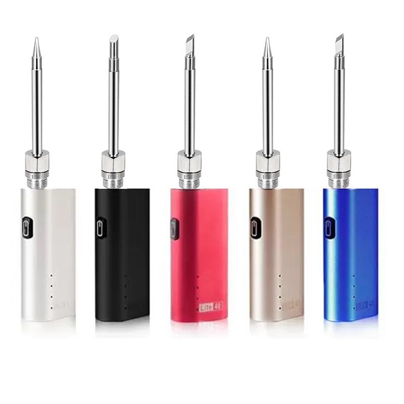 40W Battery Powered Soldering Iron with Usb Charge Soldering Iron with Soldering Wire Wireless Charging Solder Iron