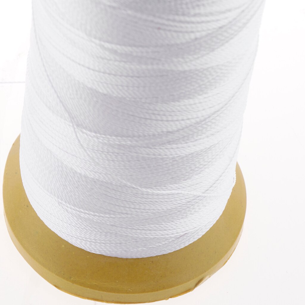 210D Strong Polyester Sewing Thread 550M / 600Yards Each Spool for DIY Hand and Sewing Machine: White 