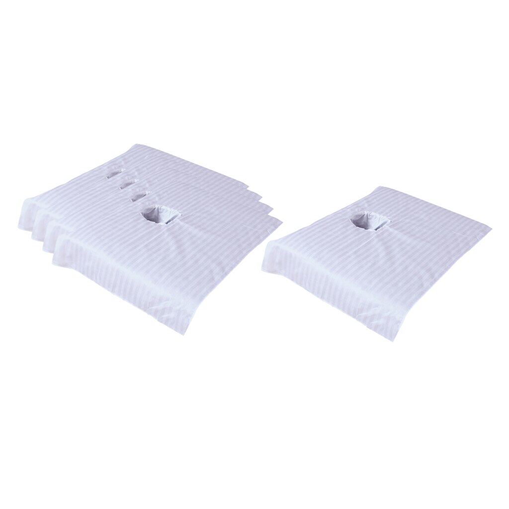 5 stk bomuld spa massage bord dække lagen 50 x 80cm åndbar kosmetisk salon skønhedsseng ansigtshul håndklæde
