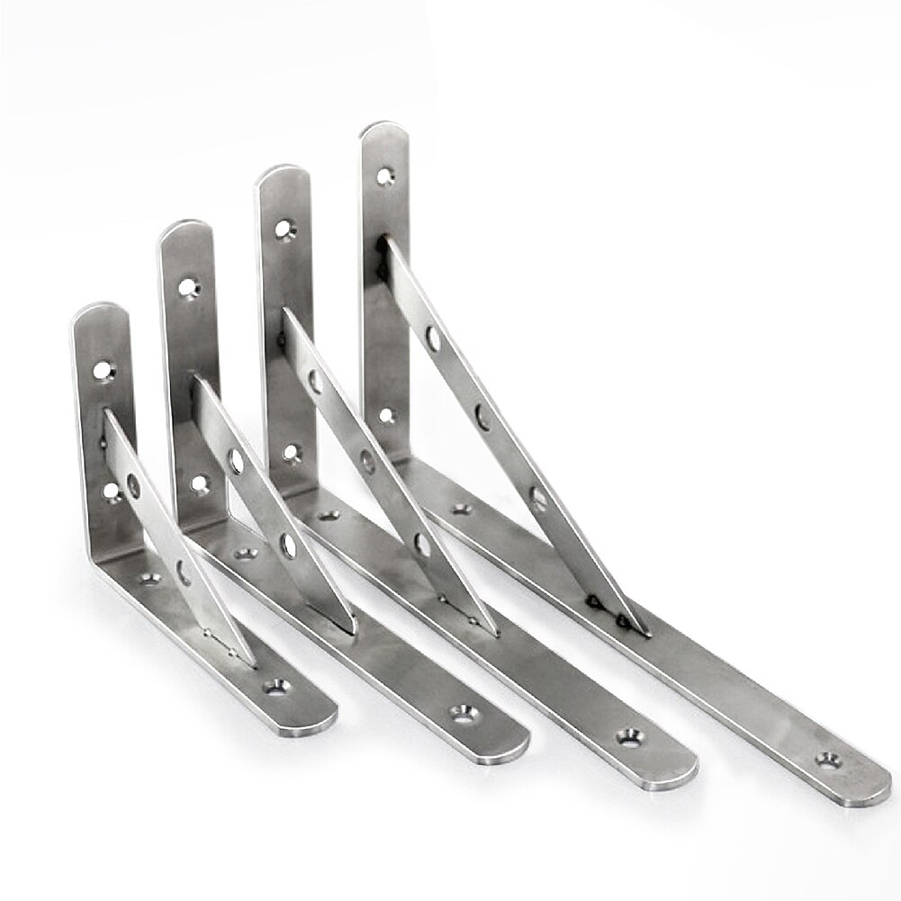 2PCS Length Triangle Folding Angle Bracket Adjustable Wall Mounted Durable Bearing Shelf Bracket DIY Home Table Bench