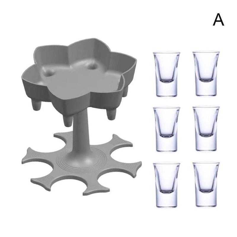 6 Shot Glass Dispenser and Holder Dispenser For Filling Dispenser Shots Liquids: A