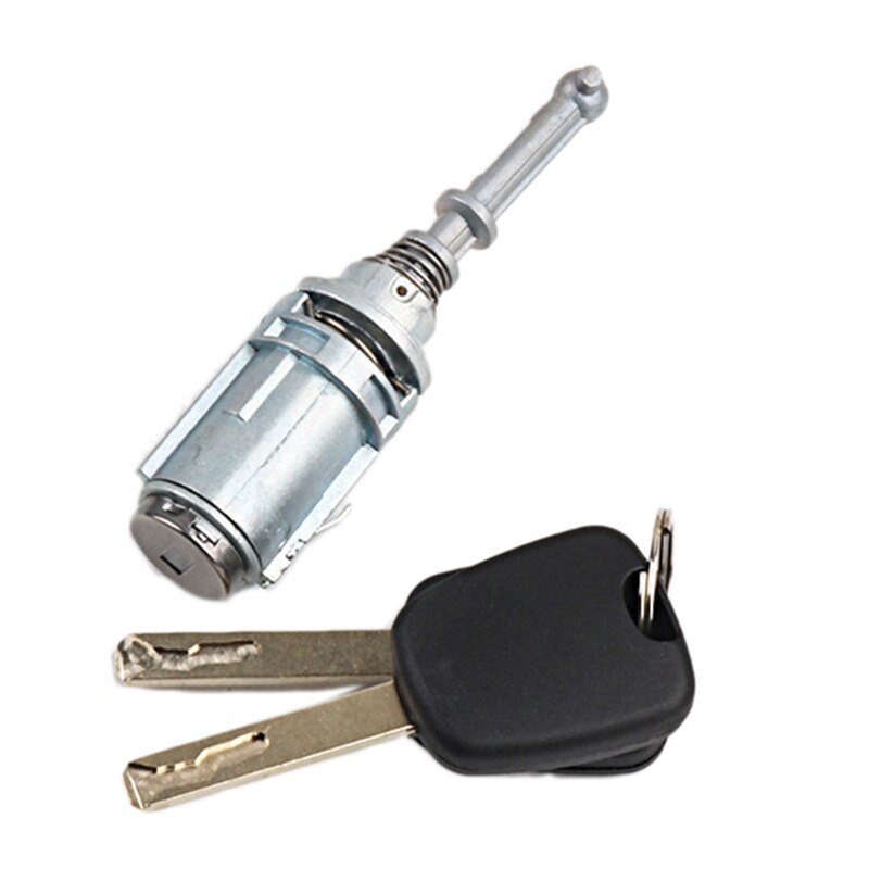 Cilindro de cerradura de puerta delantera izquierda para coche citroën C2, C3, 2002, con 2 llaves, 9170T9, 9170W9, 9170T5, 256924