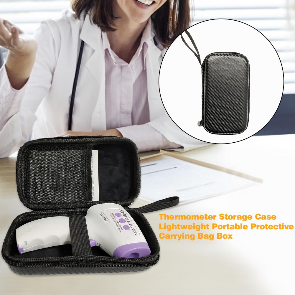 Thermometer Storage Case Portable EVA Storage Box Infrared Thermometer Package Protective Carrying Bag Box 16.5*9.2*4.3cm