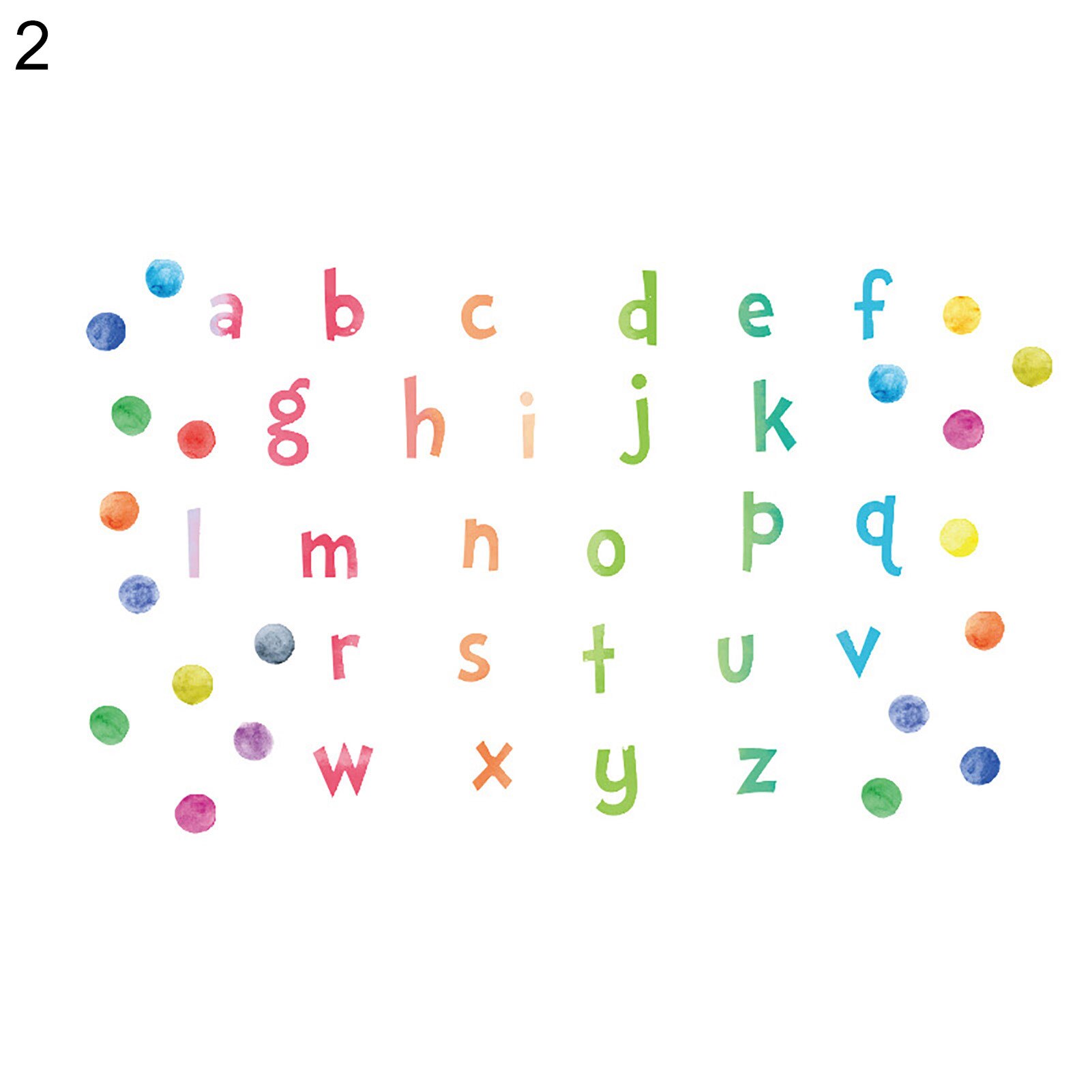 cartoon animals 26 ABC alphabet words wall stickers bedroom nursery home decor pvc wall decals diy mural art: 2