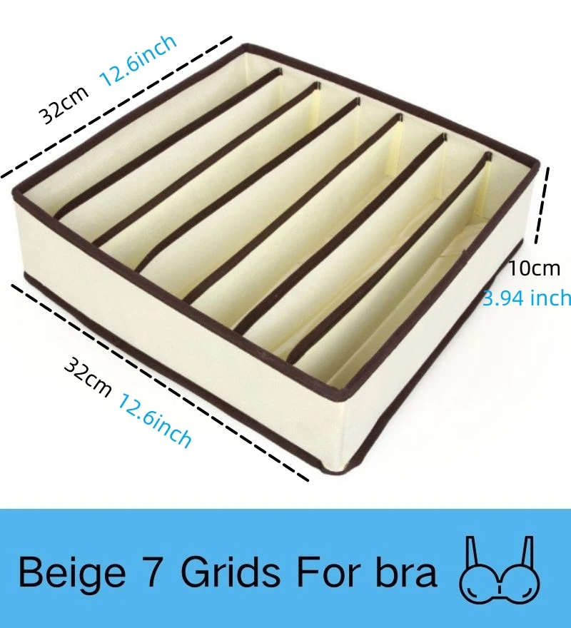 Kleding Organizer Broek Kleding Jeans Opbergdoos Garderobekast Organisatie Ondergoed Bh Sokken Compartiment Doosjes Kast: Chocolade