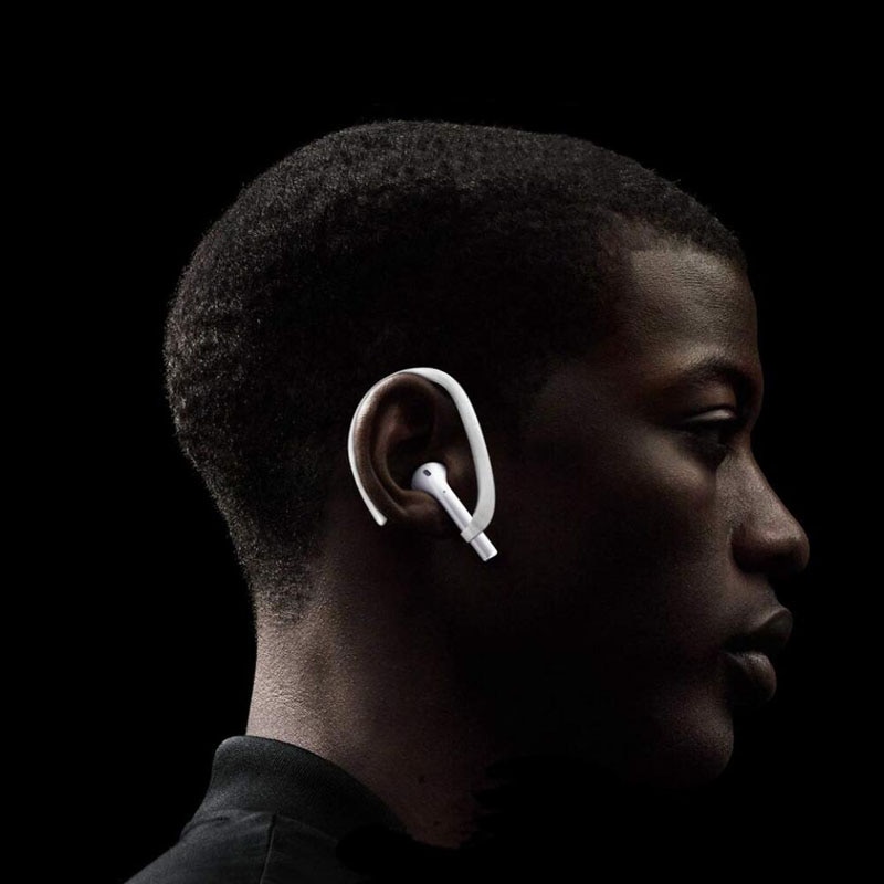 Antypoślizgowy uchwyt stojak na słuchawki pasek na Apple iphone XS Max X XR Airpods 2/3 Pro bezprzewodowy uchwyt na słuchawki zaczep na ucho zaczep na ucho