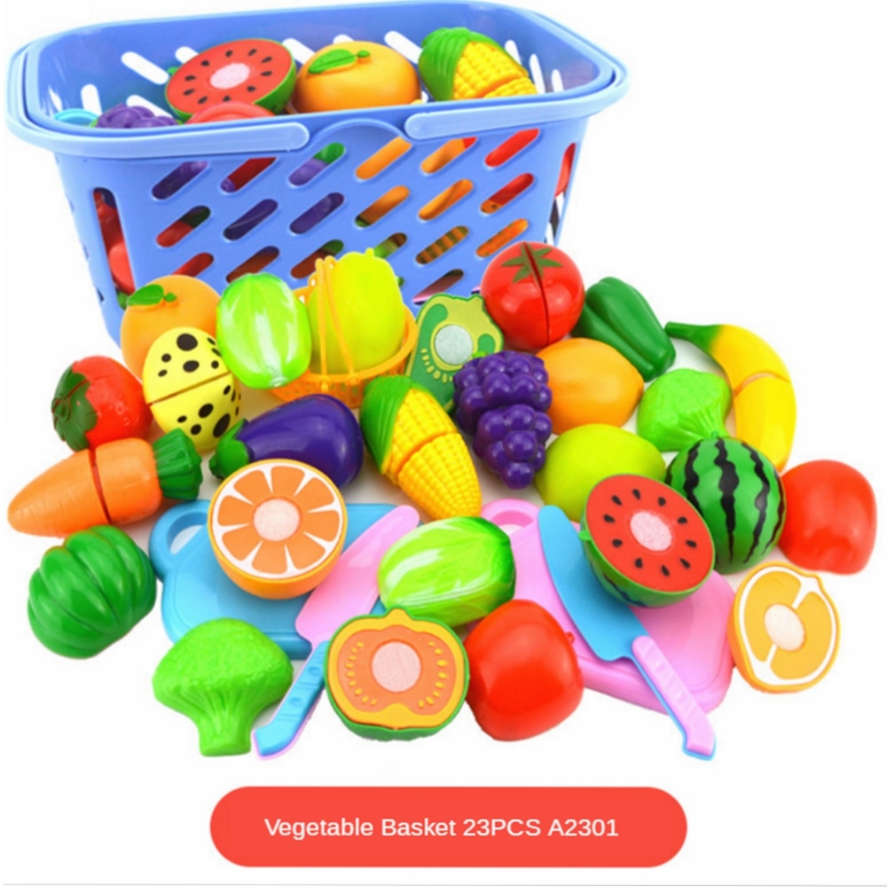 Pretend Play Plastic Food Toy Cutting Fruit Vegetable Food Pretend Play Children Toys For Kids Educational Toys