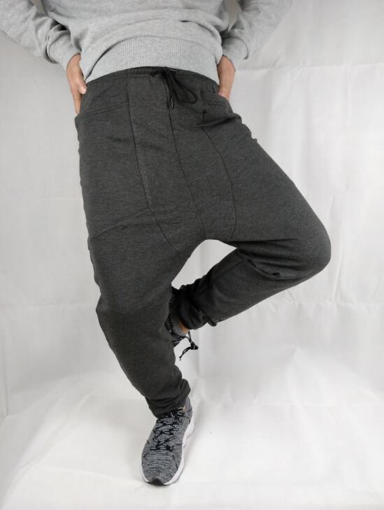 sarouel décontracté athlétique Hip Hop danse sportive Hip-Hop hommes Sport pantalons de survêtement pantalons amples longs homme pantalons de survêtement: M / Gris foncé